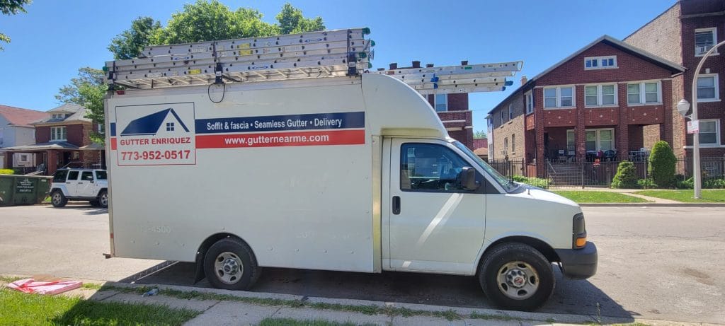 gutter truck - gutter services chicago, gutter repair services