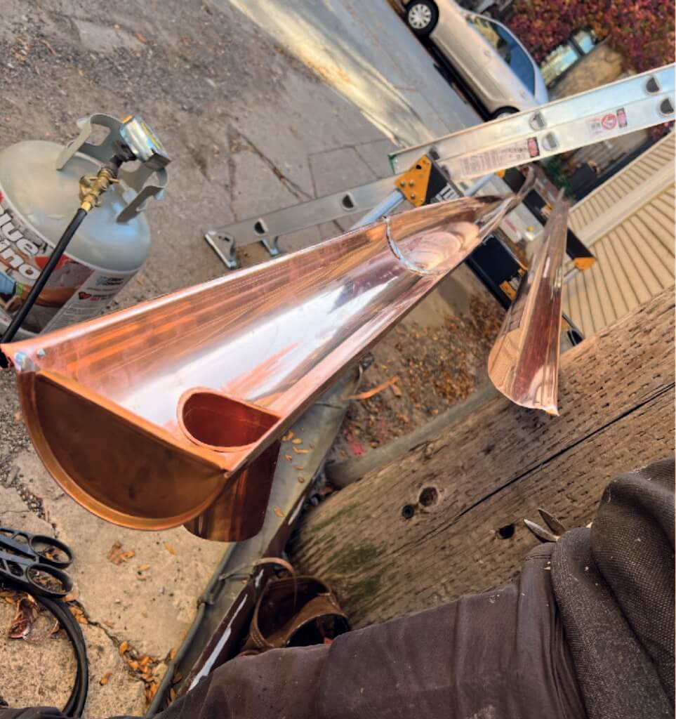 copper gutter service Chicago Illinois
