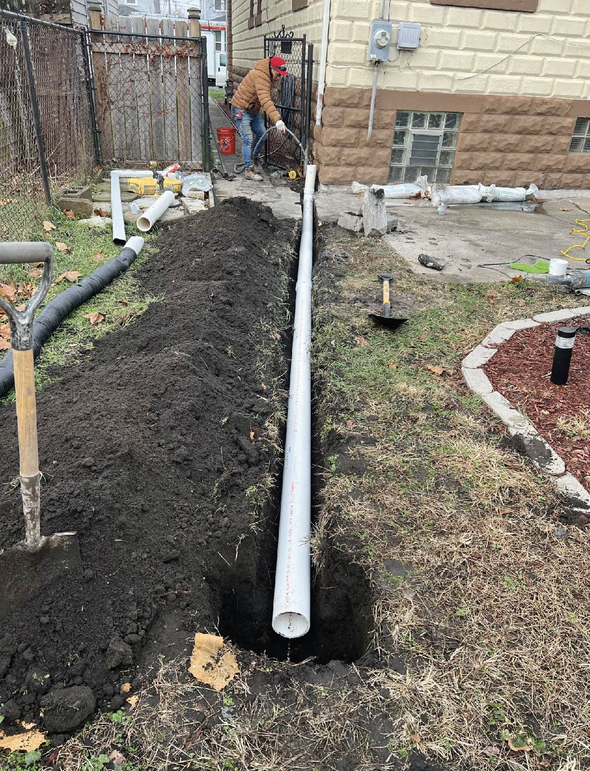 Downspout System - French drain installation service